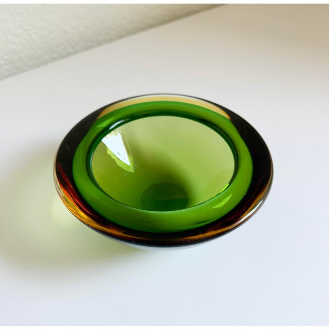 Seguso Vetri Murano Sommerso Glass Bowl, 1960s Italy, Attributed For Sale - Image 9 of 11