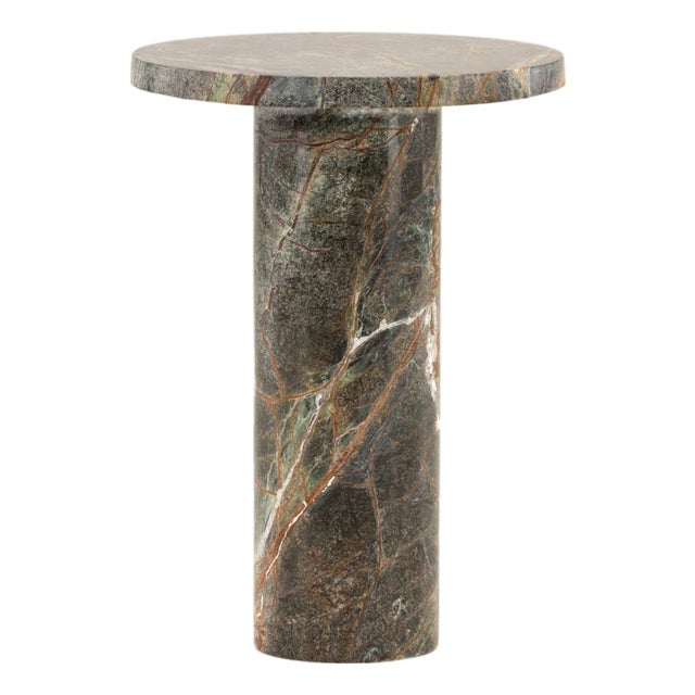 Green Marble Side Table For Sale