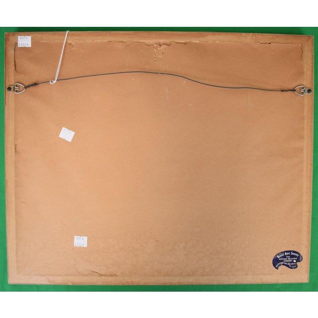 Mid 20th Century Mid 20th Century "Two Ducks in Flight Over Lake" Watercolor Ex- c.z. Guest Estate For Sale - Image 5 of 5