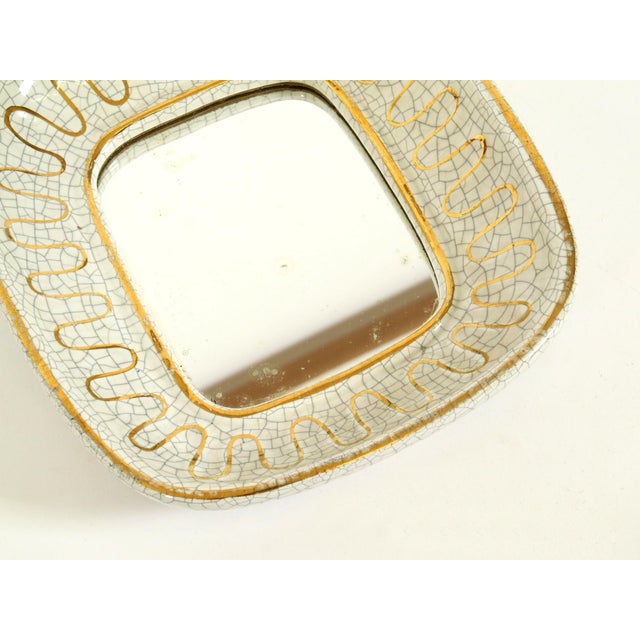 Art Deco Ceramic Mirror by Gmundner Keramik, Austria, 1920s For Sale - Image 9 of 14