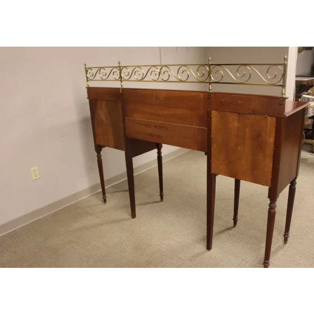 American Vintage Sheraton Style Sideboard by Lexington Furniture Ind. The Palmer Home Collection. For Sale - Image 3 of 13