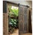 Brown Vintage Carved Double Doors | Reclaimed Wood Hinged or Sliding Barn Doors 80 For Sale - Image 8 of 8