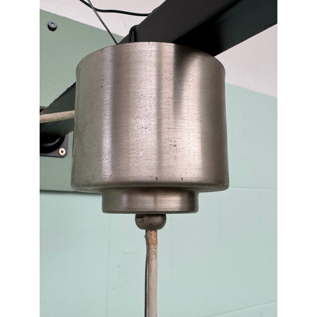 Metal Italian Space Age Glass Pendant Lamp, 1970s For Sale - Image 7 of 14