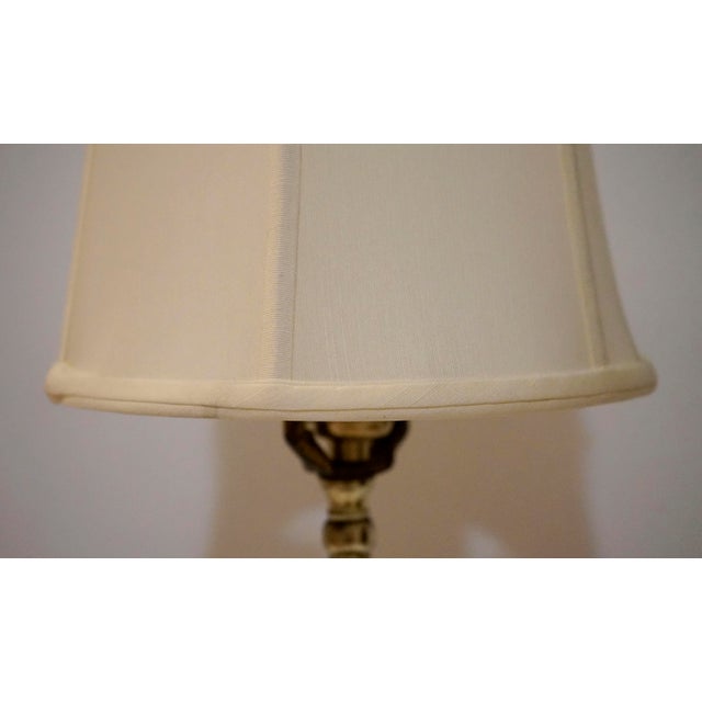 Mid 20th Century Italian Stacked Vintage Crystal Lamp With Marble Base For Sale - Image 9 of 12