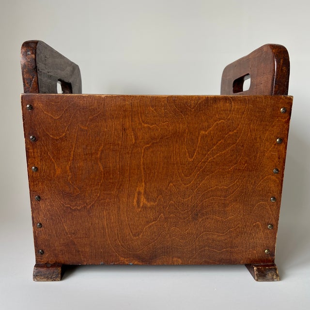 Mid-Century Modern Mid-Century Wooden Magazine Rack, 1960s For Sale - Image 3 of 11