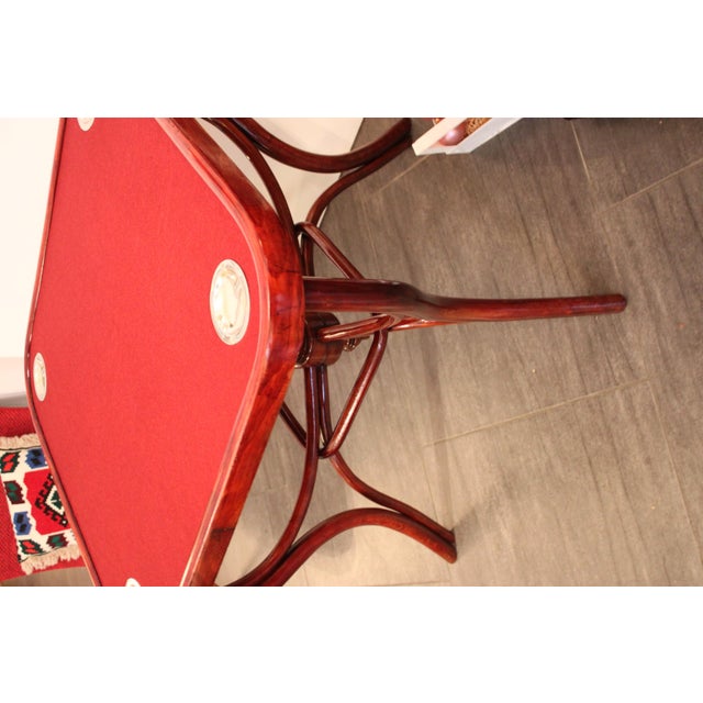 Art Nouveau No. 5 Game Table by Michael Thonet, 1900s For Sale - Image 5 of 6