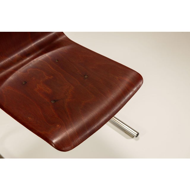 Stackable Chairs in the style of Pagholz, 1960s, Set of 6 For Sale - Image 9 of 10