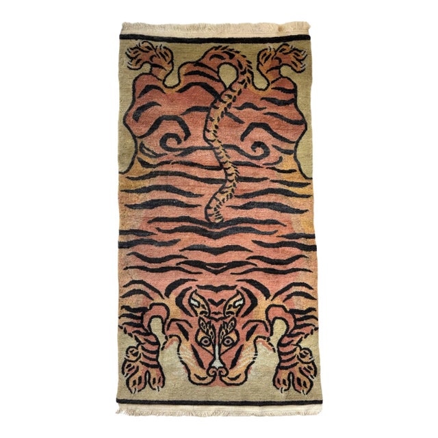 Bristol tiger rug Lサイズ Crewel Tiger Rug - Anthropologie | eBay