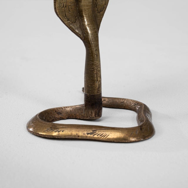 20th Century French Incense Holder Brass Snake Stick Burner For Sale - Image 14 of 18