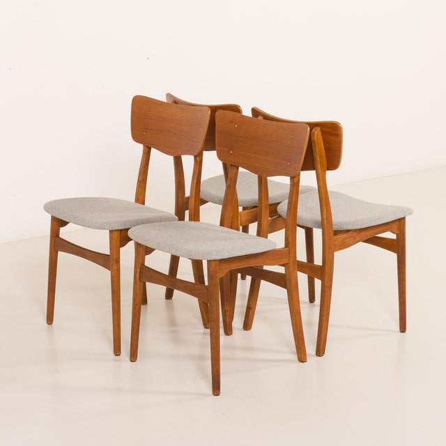 Mid-Century Modern Danish Chairs, 1960s, Set of 4 For Sale - Image 6 of 18