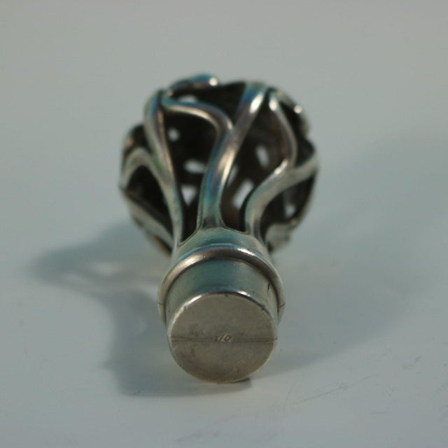 1910s Art Nouveau WMF Claret Jug and Stopper With Green Glass Liner For Sale - Image 15 of 15