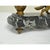 Metal Antique French Empire Figural Bronze & Marble Hunting Dog Desk Double Inkwell For Sale - Image 7 of 11
