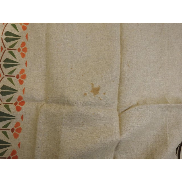 Early 20th Century Arts and Crafts Linen Table Runner For Sale In Seattle - Image 6 of 7