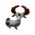 Vintage Mexican Folk Art Pottery Hand-Painted Ceramic Antelope Figurine For Sale - Image 12 of 12