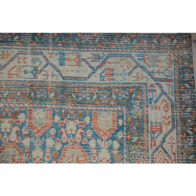 Blue Vintage Distressed Serbend Rug - 4'2" x 6'6" For Sale - Image 8 of 12