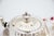 Modernist Silver Tea Service with Tray in Relief, Set of 4 For Sale - Image 6 of 8