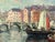 European River Scene – Original Oil on Canvas, Signed, 16.5" x 20.5" Capture the charm of Old World Europe with this...