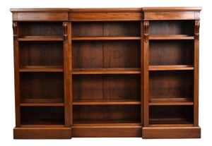 Victorian Open Bookcase in Mahogany, 1860