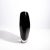 Modern Hand Blown Murano Vase in Onyx Black Large For Sale - Image 3 of 7