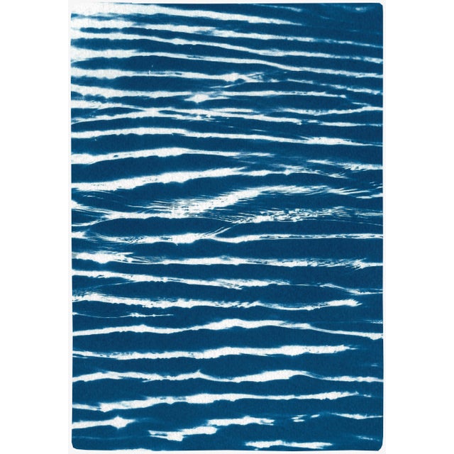 Royal Blue "Low Tide in Northern Waters" Original Cyanotype on Watercolor Paper by Kind of Cyan For Sale - Image 8 of 10