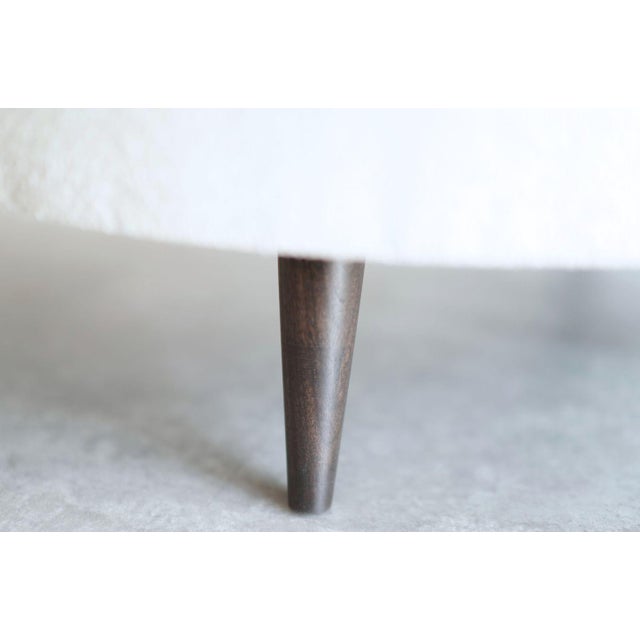 Off-white MCM Low Profile Barrel Back Lounge Chairs, C. 1950s For Sale - Image 8 of 9