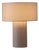 Moonlight Table Lamp - Cashmere Gray Linen Shade, Dimmer Switch For Sale