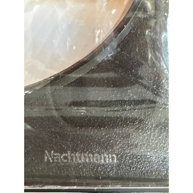 Set of two(2) elegant crystal carved candle holders from Nachtmann Germany, measuring 8 inches in height, these duet...
