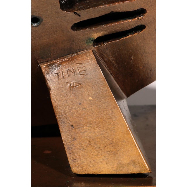 This is a sculpture by Lino Tinè. The piece embodies the dynamic spirit of post-war Italian abstract sculpture. The Power...