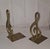 Vintage Brass Bookends in the Shape of Treble Clefs 1970s, Set of 2, in Very Good conditions. Designed 1970 to 1979