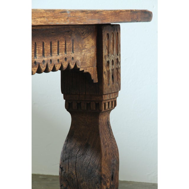 Wood Large Vintage Danish Farmhouse Refectory Table, 1930s For Sale - Image 7 of 18