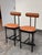 Modern Michael Oren Porter Place Style Swivel Counter Stools, Pair For Sale - Image 3 of 12
