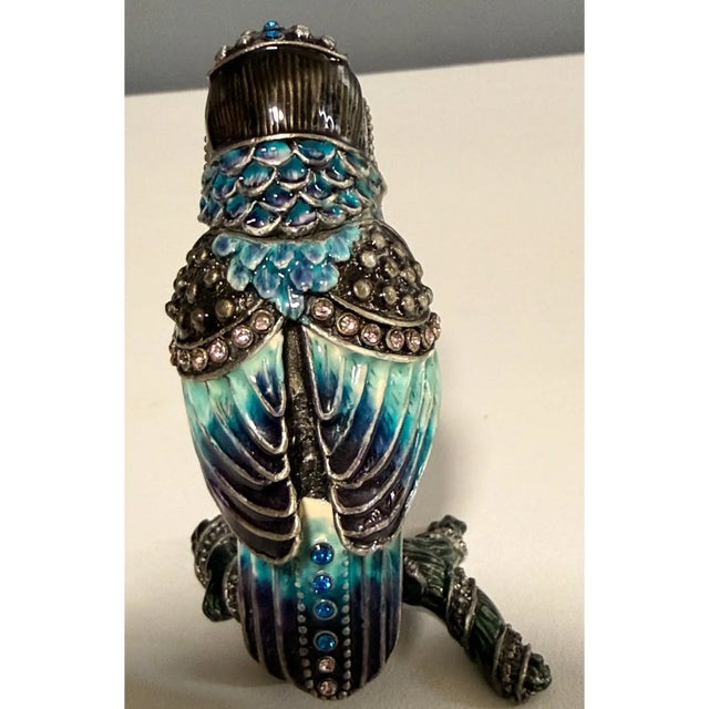 Rare 2006 Fitz And Floyd Guild Collection Jeweled Blue Hawk With Box This exquisite hand-enameled Blue Hawk figurine is a...
