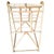 Restored 1938 Art Deco Arched Rattan & Wicker Fabric Display Rack For Sale In Los Angeles - Image 6 of 10