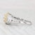 Modern 1.87ctw White Yellow Diamond Halo Engagement Ring 18k White Gold Size 8 Gia For Sale - Image 3 of 8