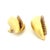 1980s Italian Forza 18k Hammered Gold and Ruby Ear Clips, Pair For Sale - Image 9 of 18