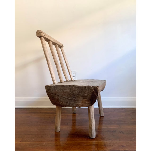 Primitive Studio Modern Log Chair Chairish