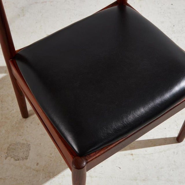 Model 26 Rosewood Dining Chair by Henning Kjærnulf for Korup Stolefabrik, 1960s, Set of 4 For Sale - Image 16 of 18