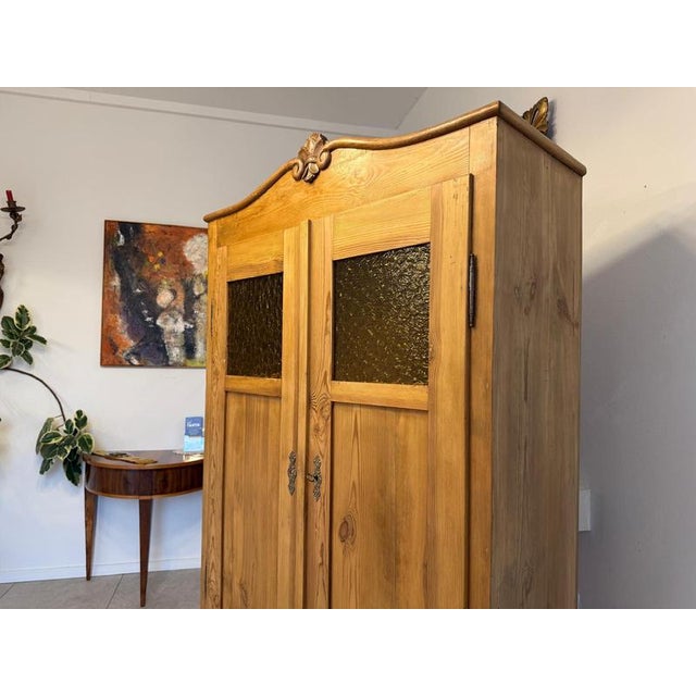 Farmhouse Display Cabinet in Spruce Wood For Sale - Image 10 of 12