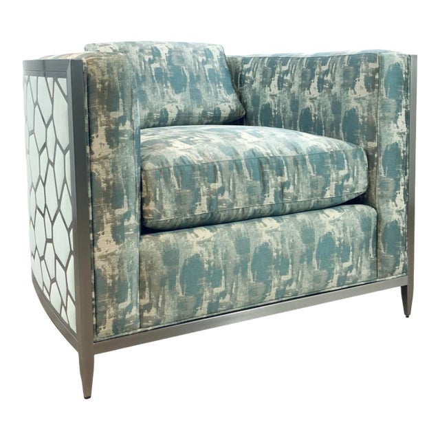 Caracole Couture Modern Abstract Ice Breaker Club Chair For Sale