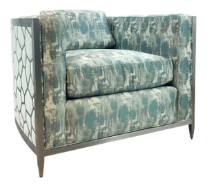 Caracole Couture Modern Abstract Ice Breaker Club Chair