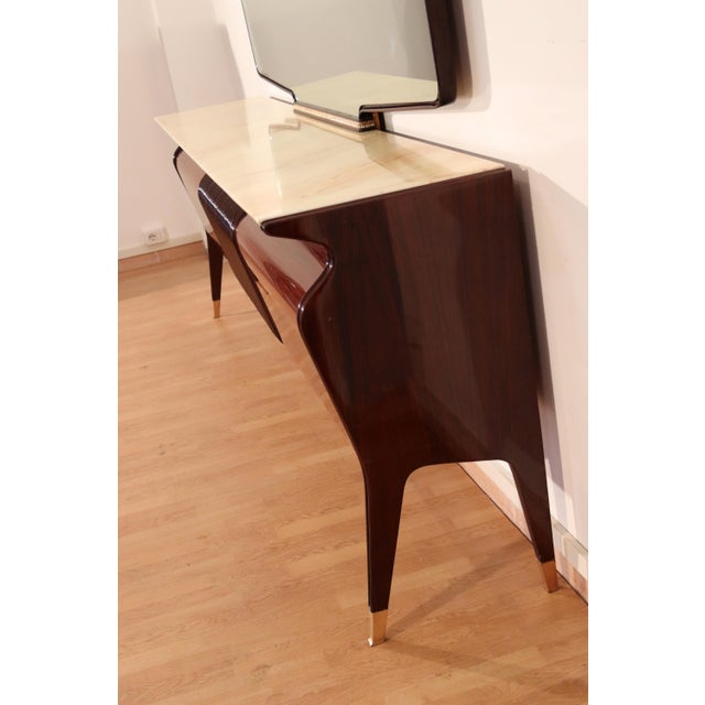 Mid-Century Credenza in Mahogany, Rosewood and Onyx by Osvaldo Borsani, Italy, 1950s For Sale - Image 14 of 18