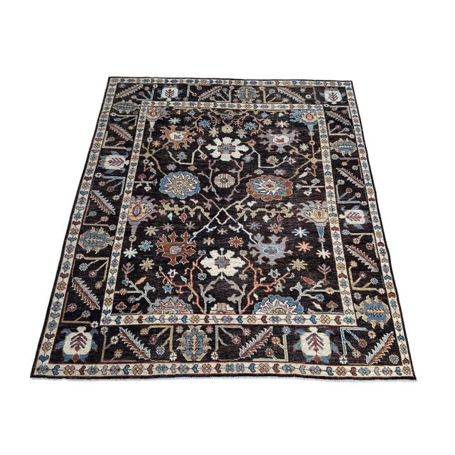 Turkish Oushak Carpet 8.6x9.9 For Sale - Image 4 of 7