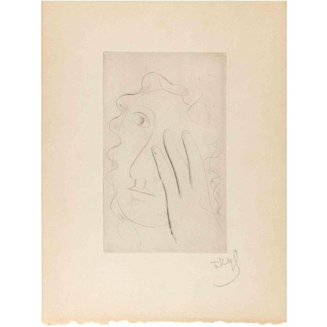 Fernand Léger, Head of a Woman, 1949, Etching For Sale