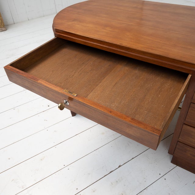 French Art Deco Rosewood Desk, 1920 For Sale - Image 10 of 15