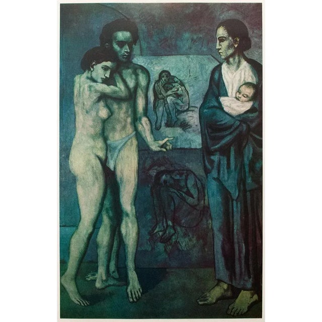 1950s After Pablo Picasso, Original "La Vie" First Edition Period Full-Color Print For Sale - Image 9 of 10