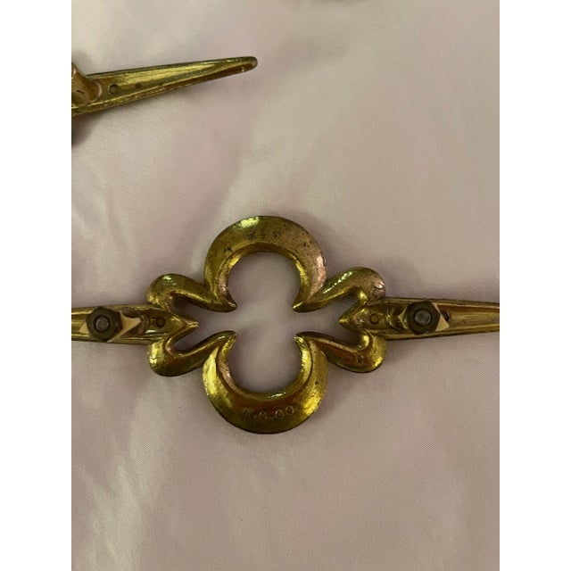 Brass 60s / 70s Mid-Century Replacement Hardware Brass - Set of 3 For Sale - Image 8 of 12