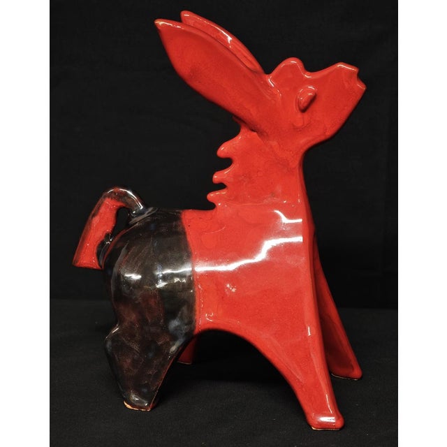 Donkey in Red Vietri Ceramic from d'Acunto Vietri For Sale - Image 4 of 11