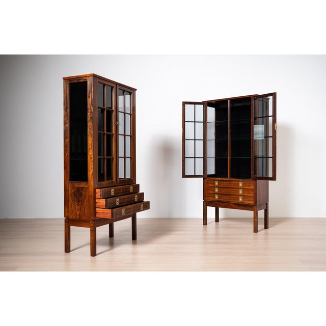 1960s Vintage Display Cabinets from Bruksbo, Norway, 1960s, Set of 2 For Sale - Image 5 of 18