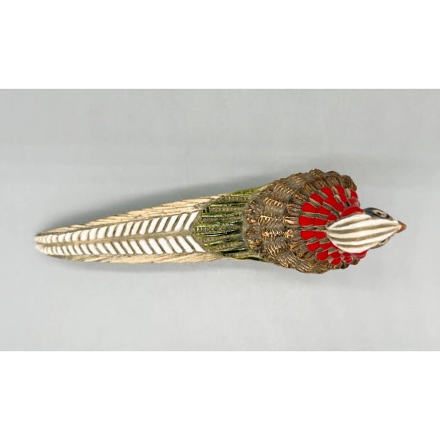 Contemporary Vintage Artesania Rinconada Pheasant Bird Ceramic Figurine For Sale - Image 3 of 12