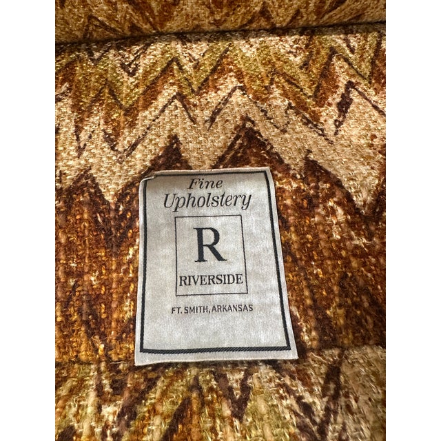 Vintage Riverside Upholstery Lounge Chairs & Ottomans - 4 Pieces For Sale - Image 10 of 12